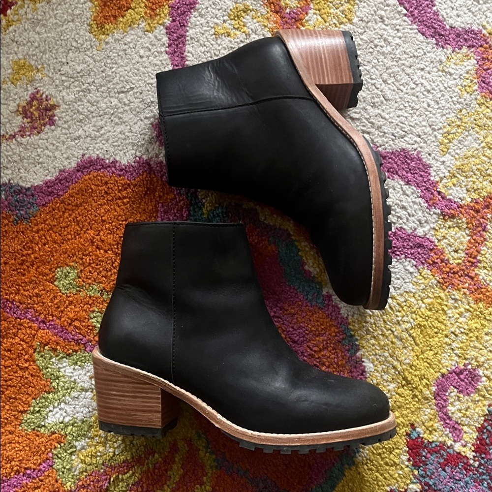 Patina PORTLAND LEATHER ALMOST PERFECT ANKLE BOOTIES SIZE 9.5 - Picture 6 of 11